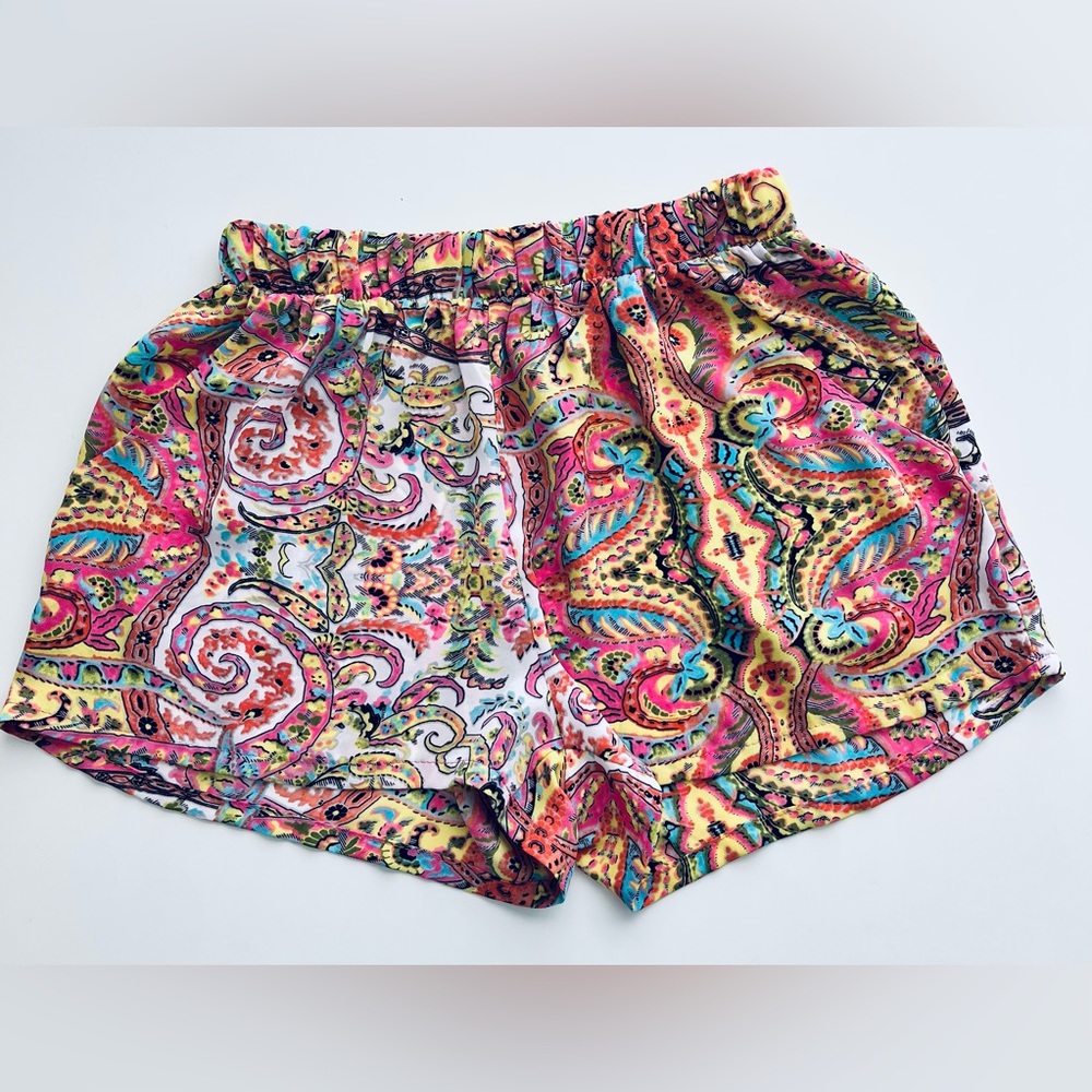 Tyche Colorful Paisley Athletic Shorts